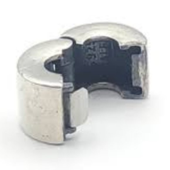 Pandora Plain Clip Silver Charm - Picture 1 of 1
